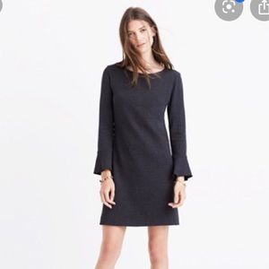 Madewell dark grey long sleeve dress